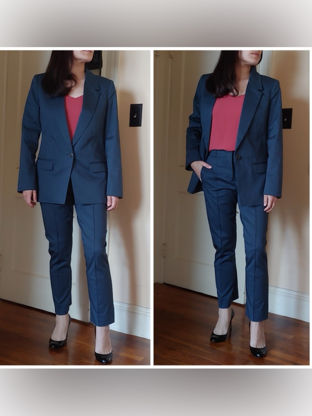 MOVING AWAY SALE J Crew Women’s Navy Tailored Suit Pants & Blazer Set